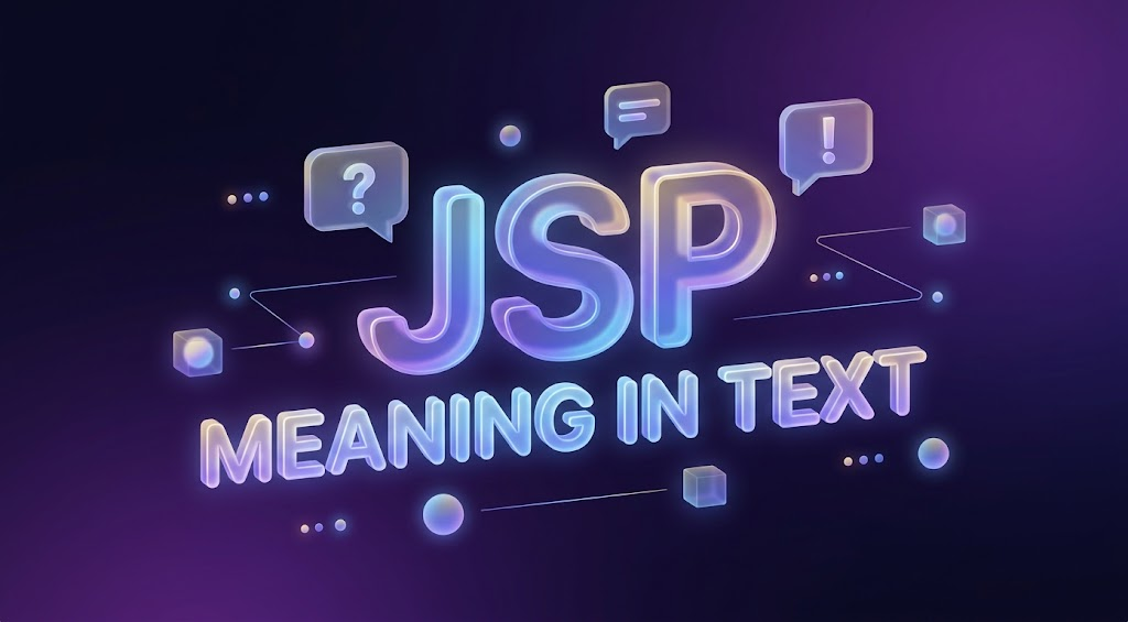 jsp meaning in text