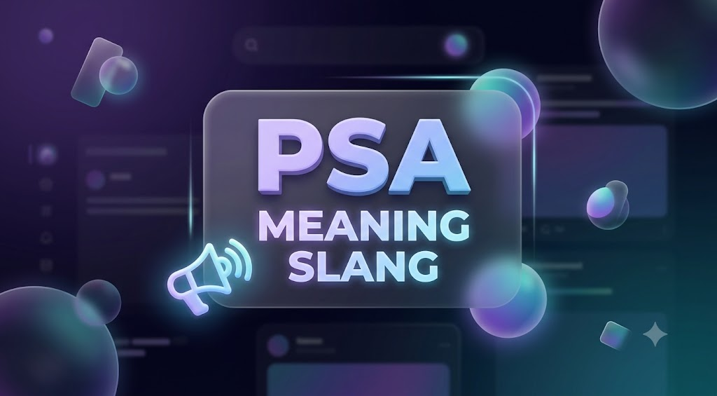 psa meaning slang