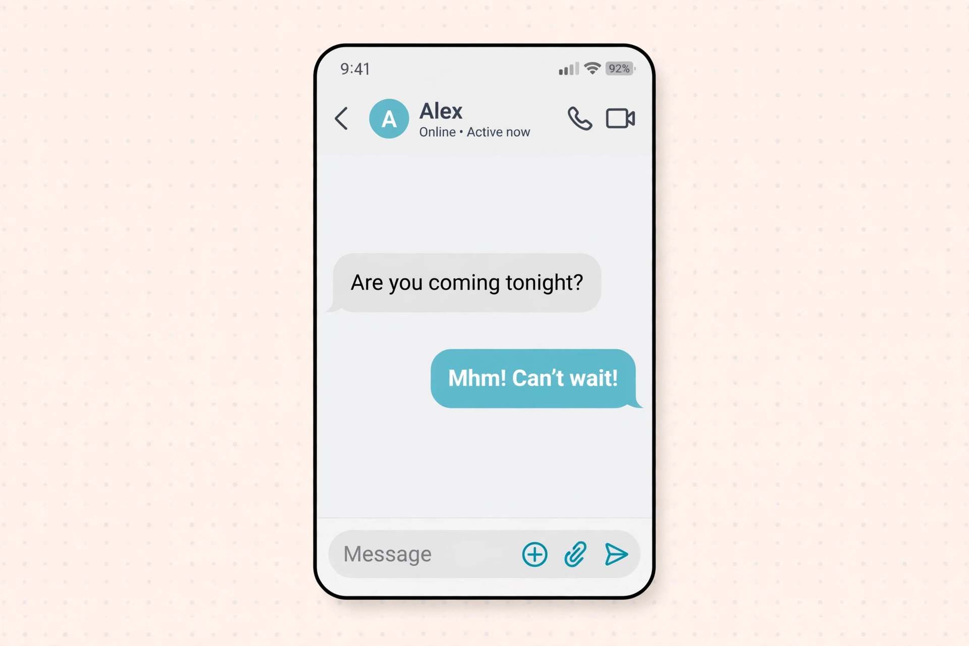example chat conversation using mhm