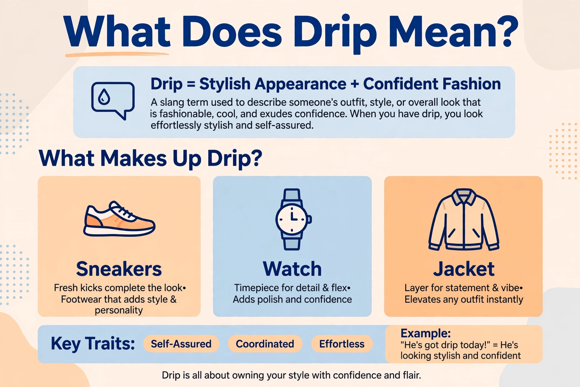 drip meaning slang infographic