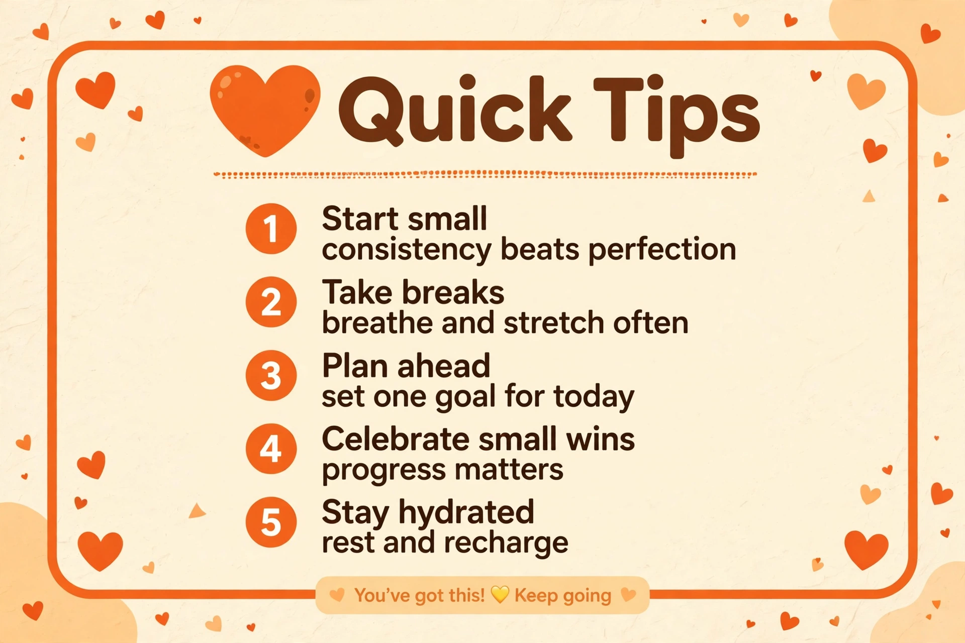 quick tips for using orange heart emoji