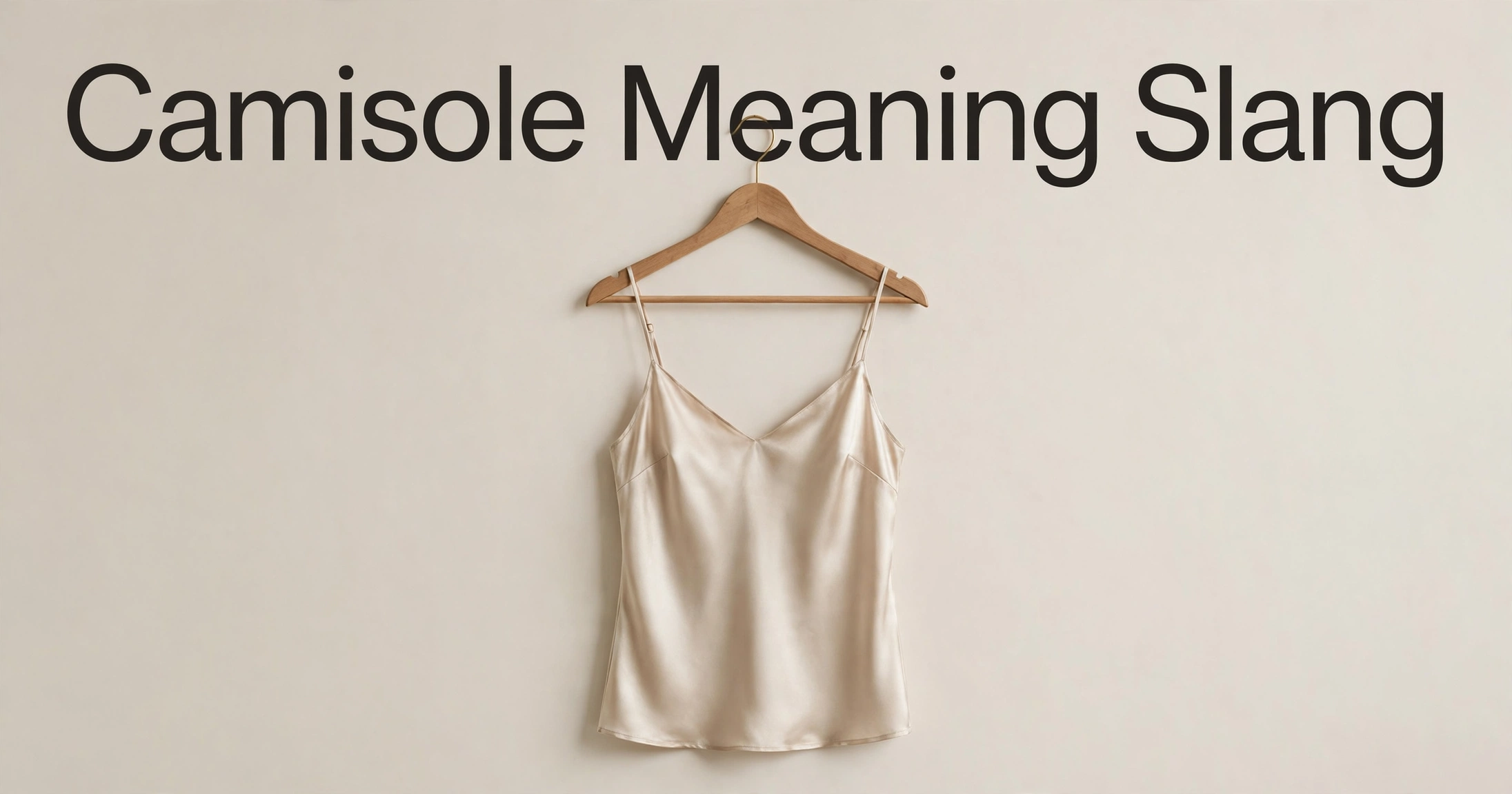 camisole meaning slang – complete guide
