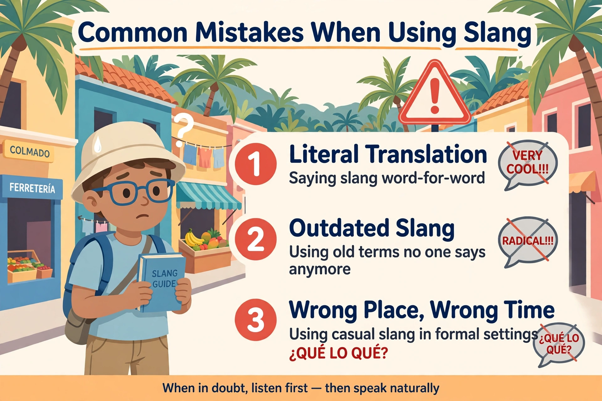 common mistakes when using dominican slang