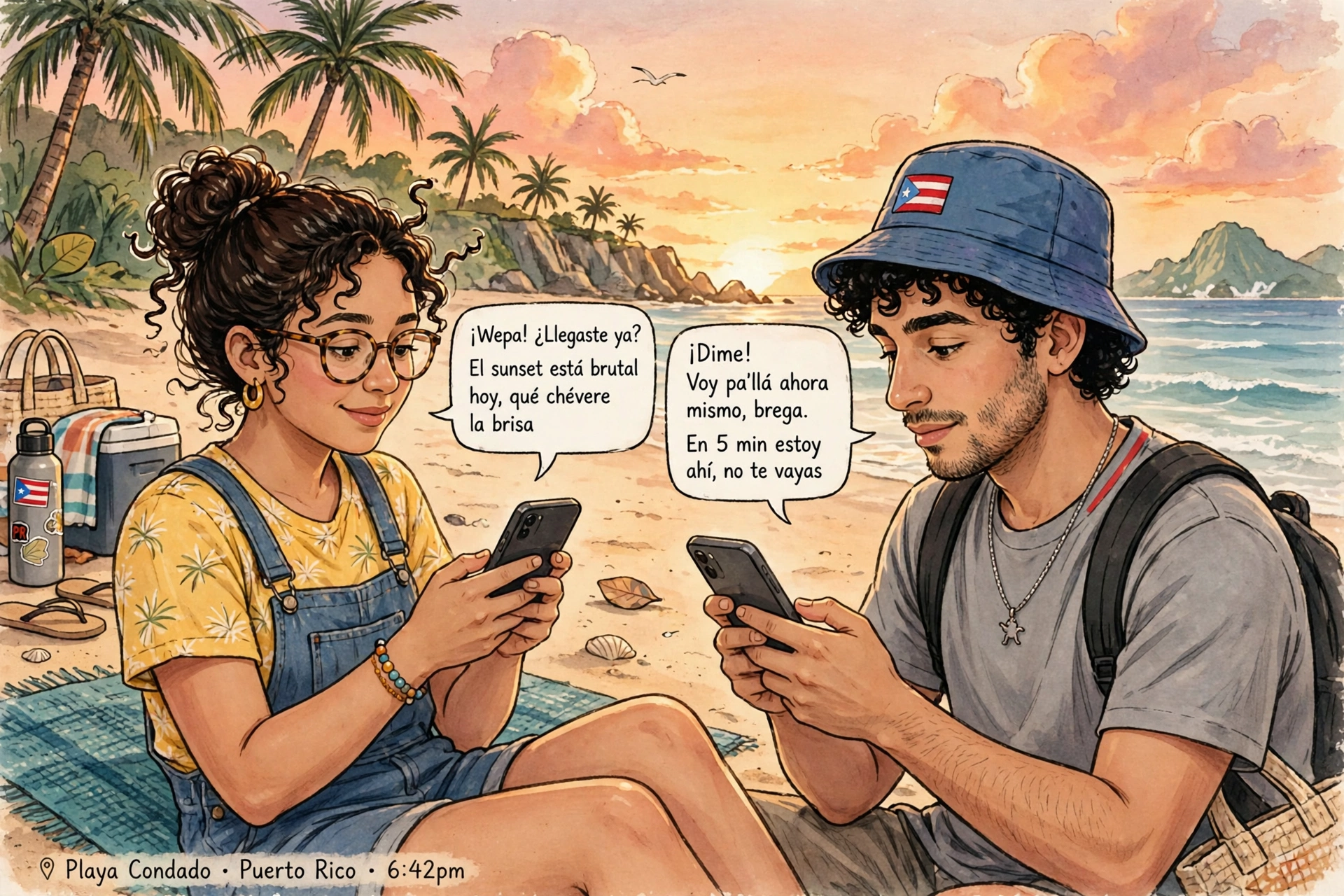 example chat using puerto rican slang