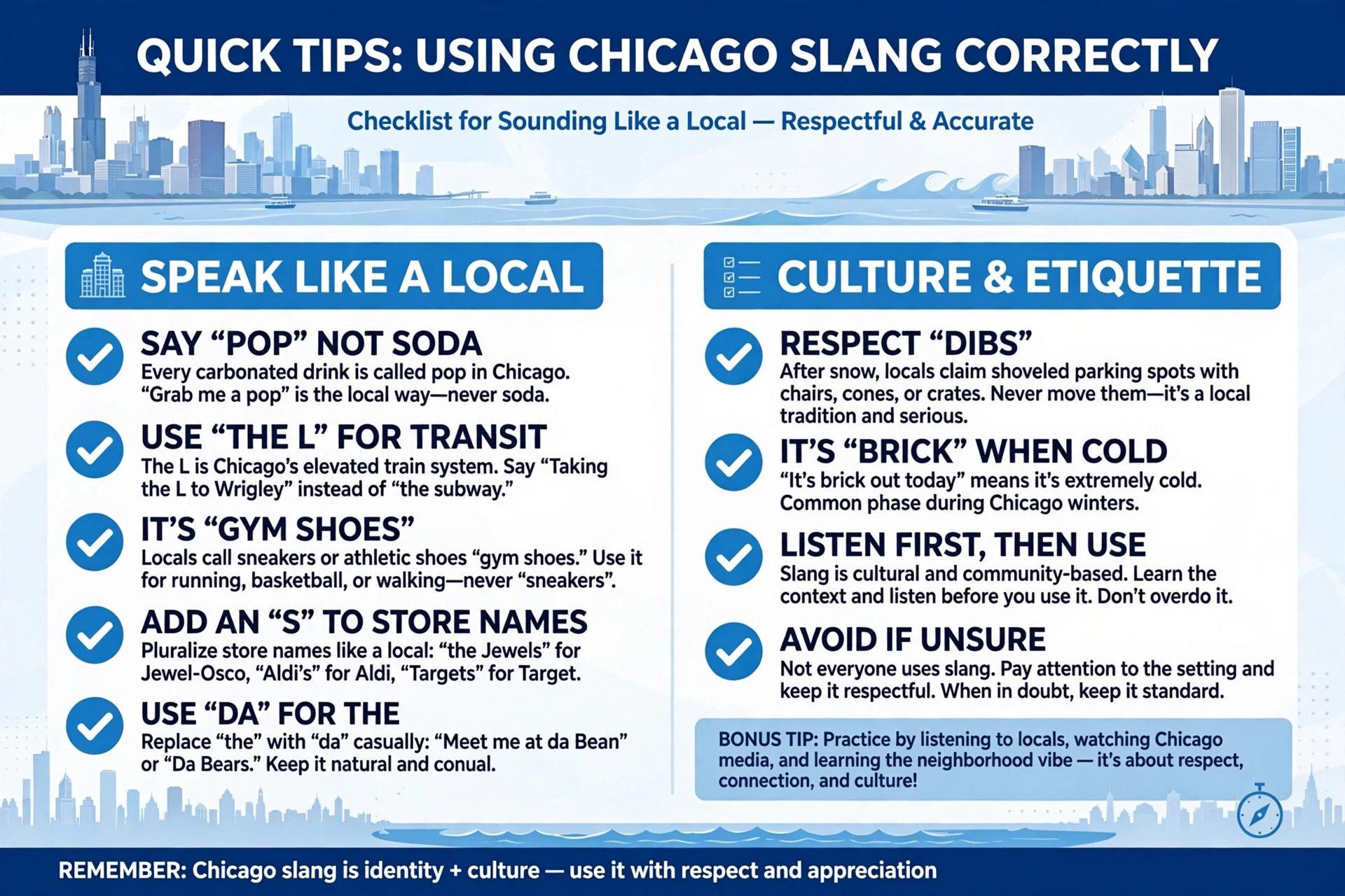 quick tips for using chicago slang correctly