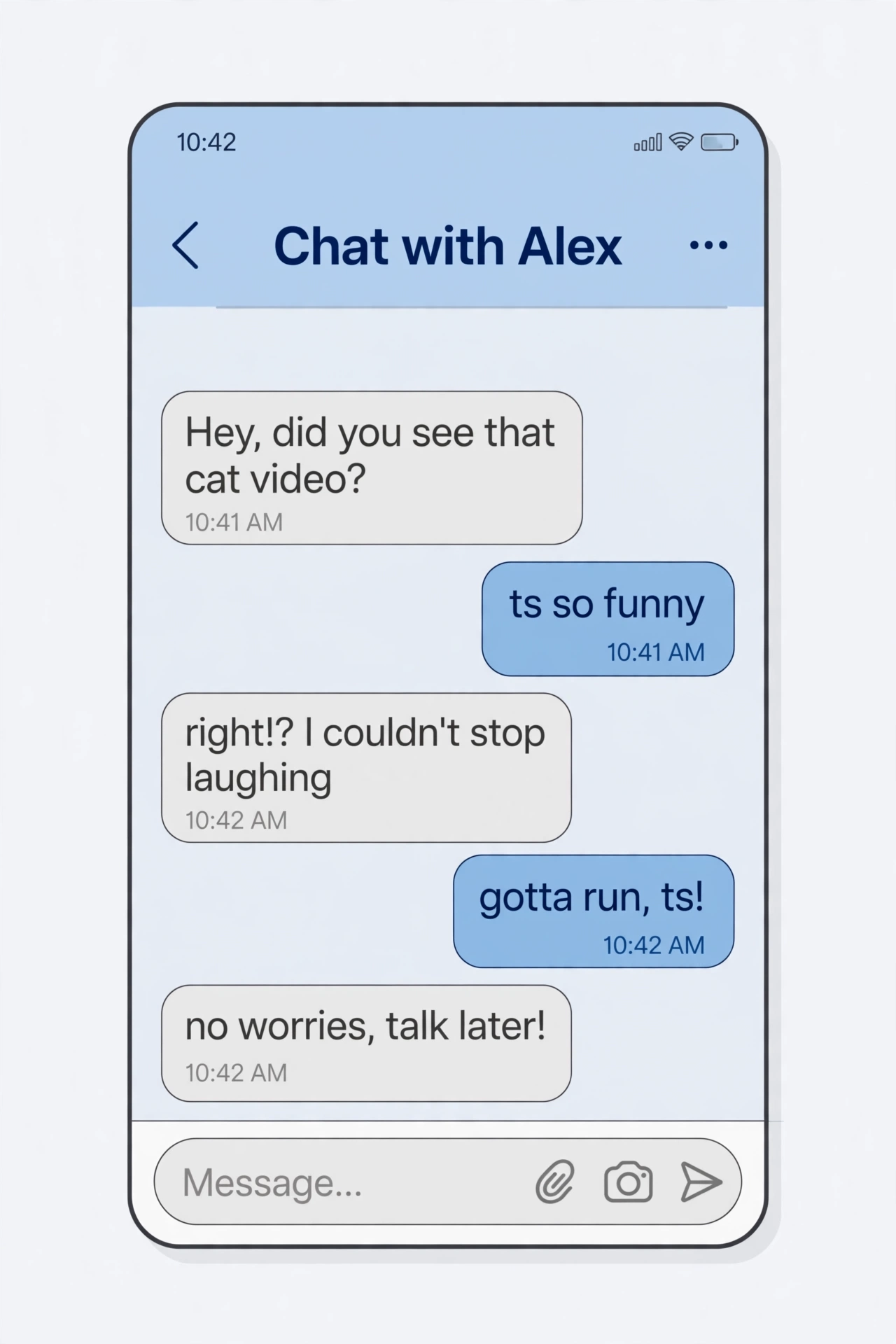 example chat using ts meaning slang