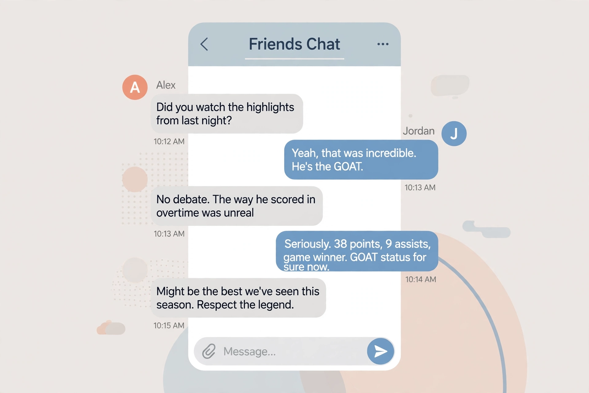 example chat using goat meaning slang