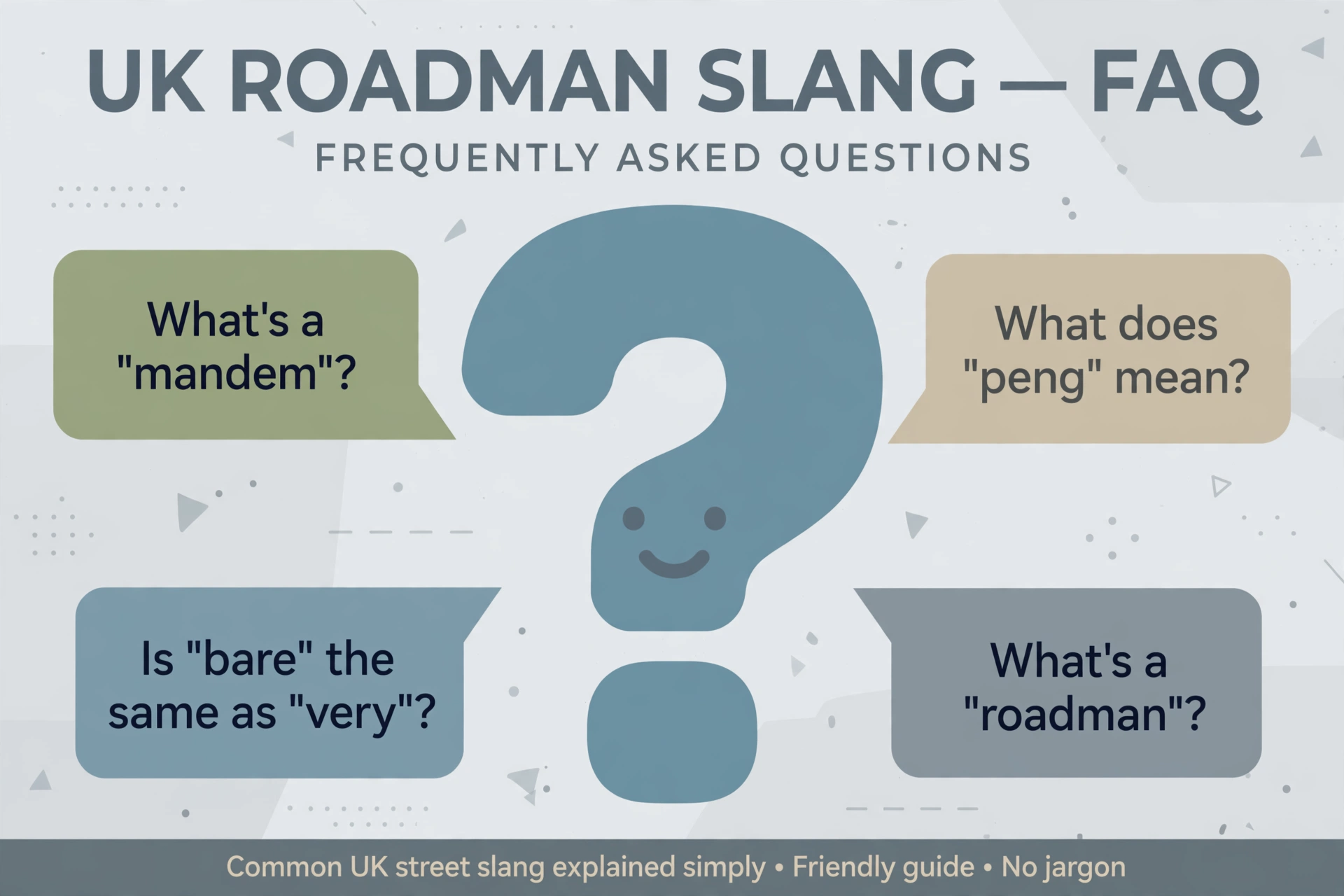 roadman slang frequently asked questions
