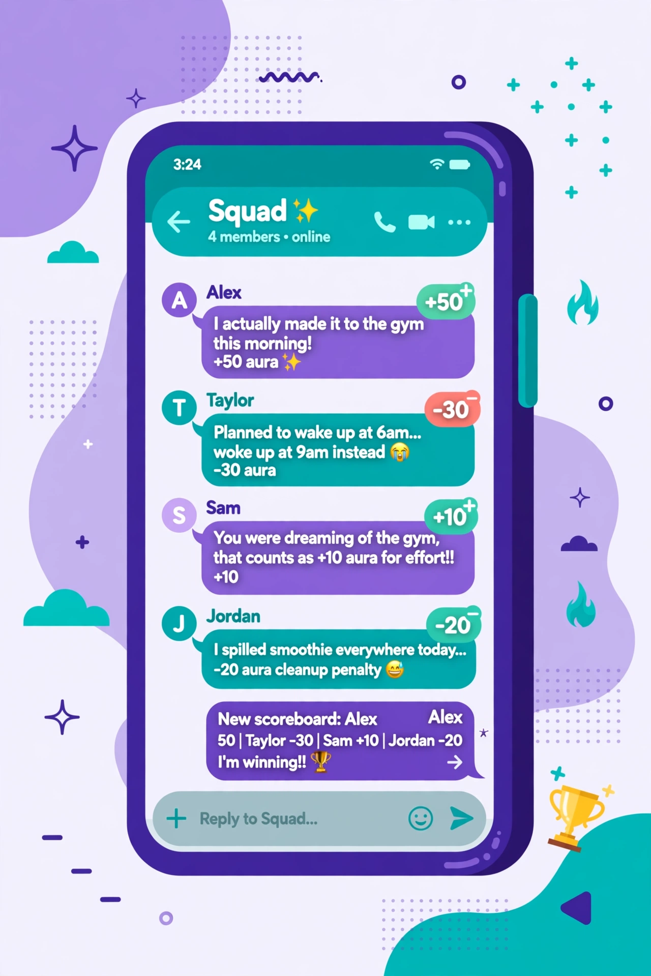 example chat using aura slang