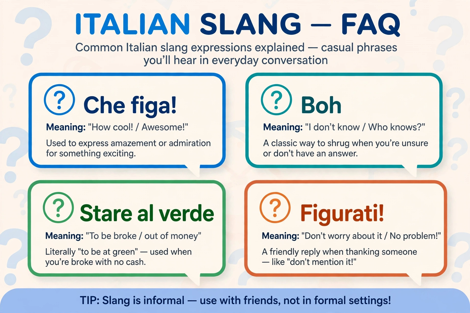 italian slang frequently asked questions
