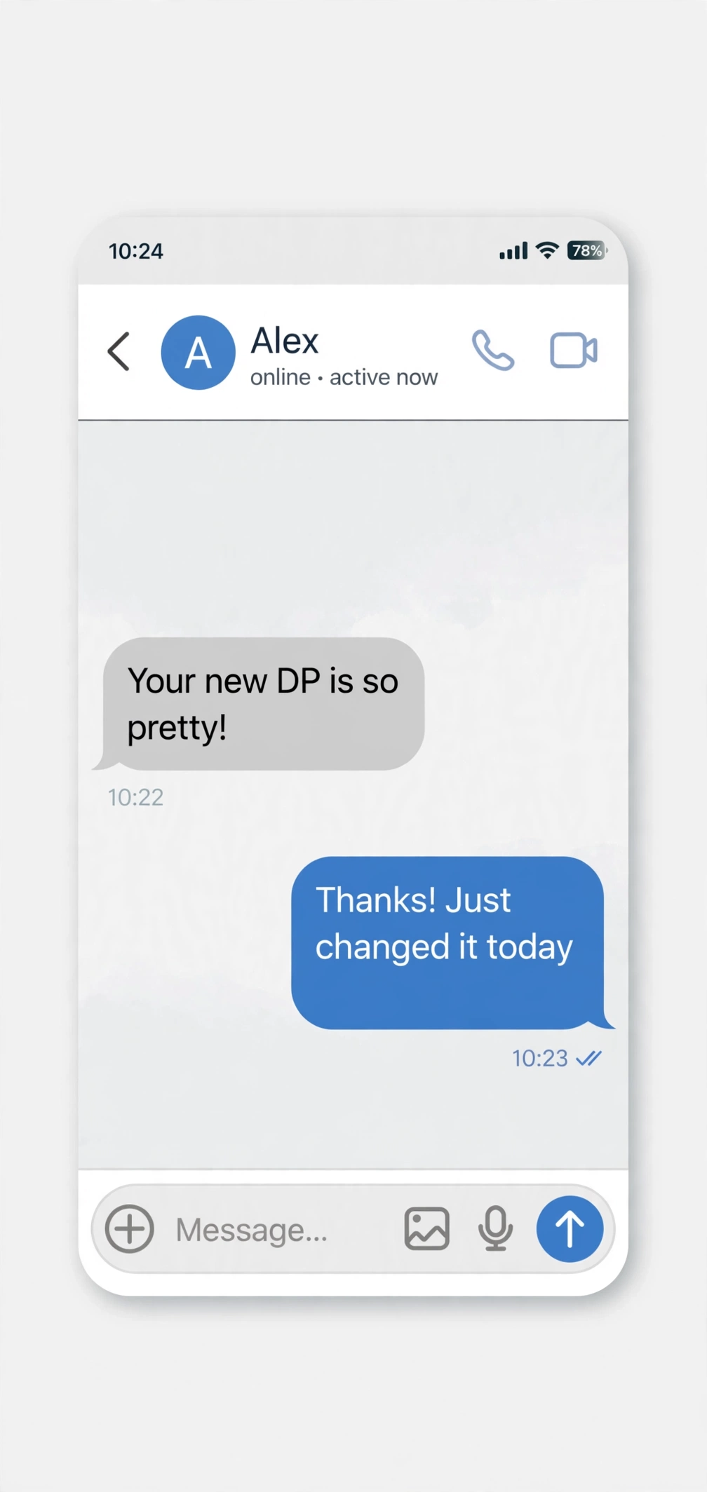 example chat using dp meaning slang
