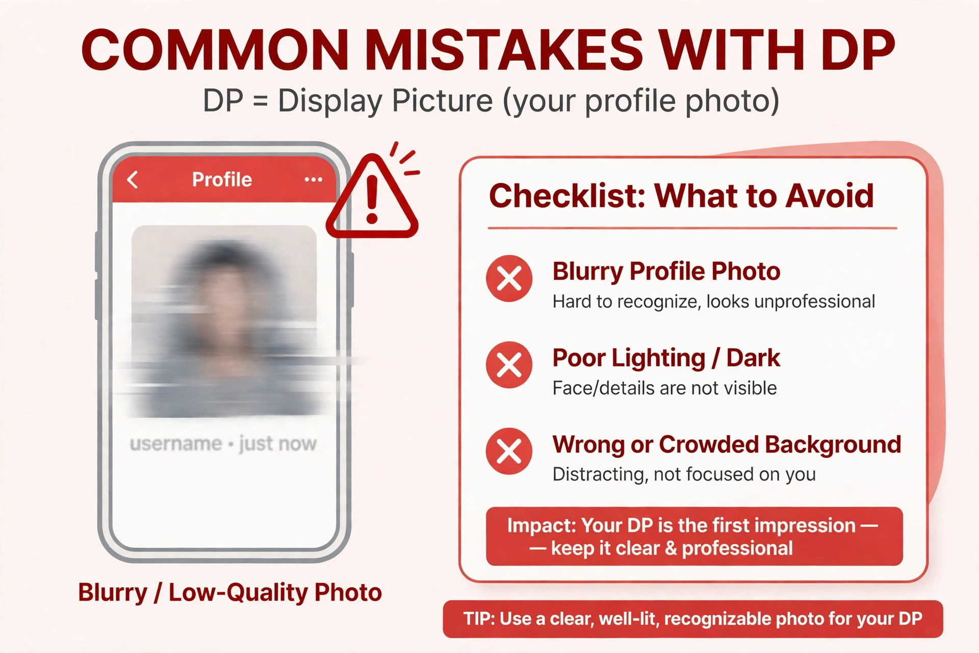 common mistakes when using dp meaning slang