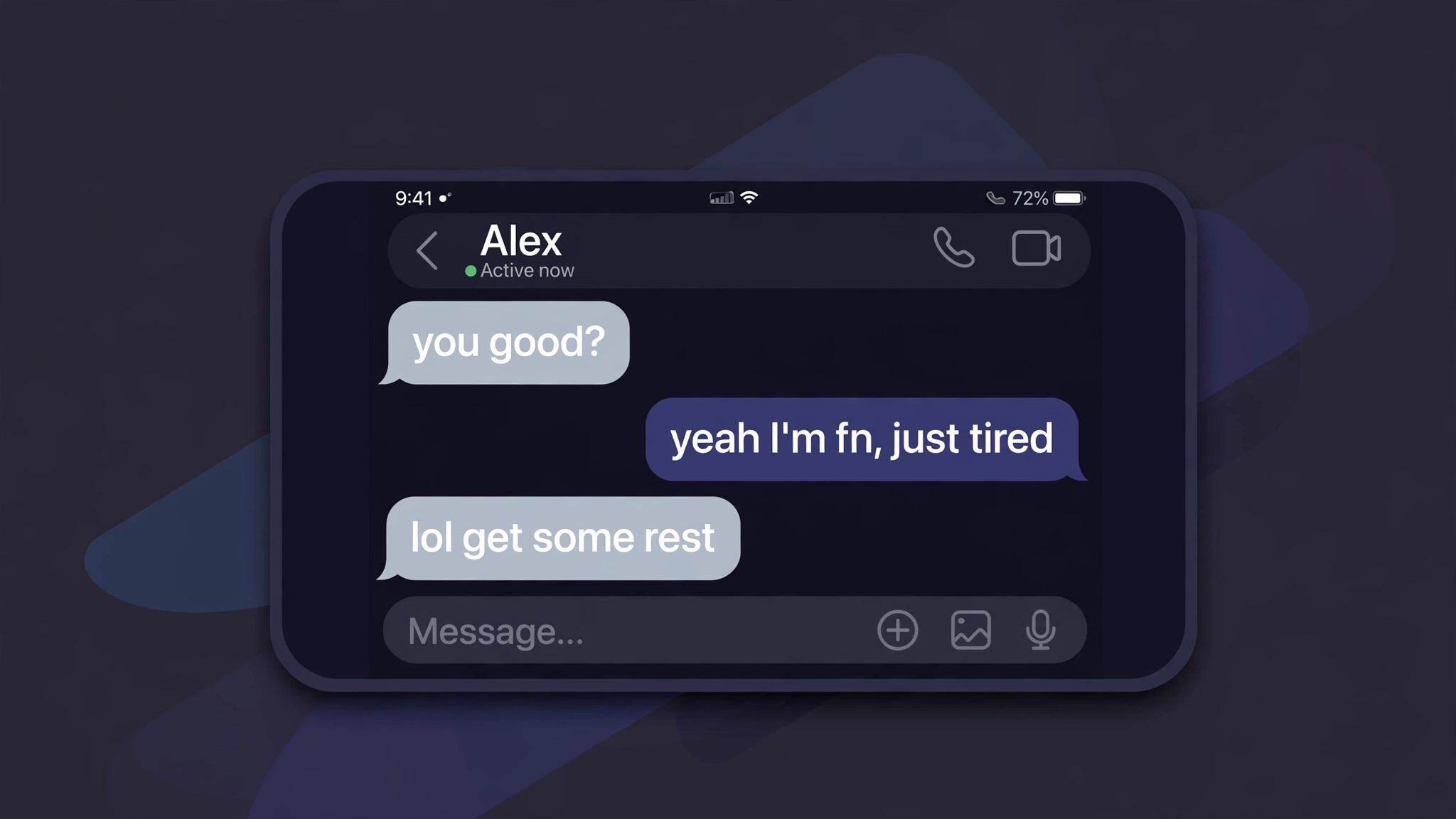 example chats using FN