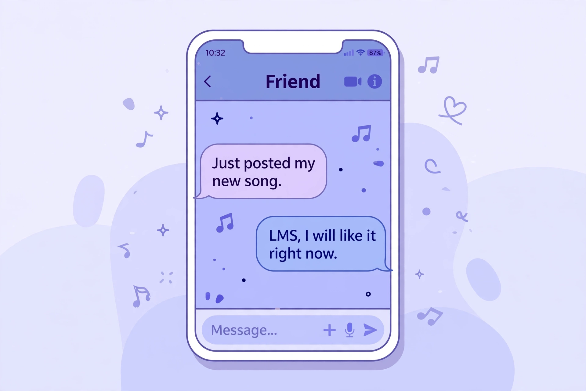 lms meaning text chat examples