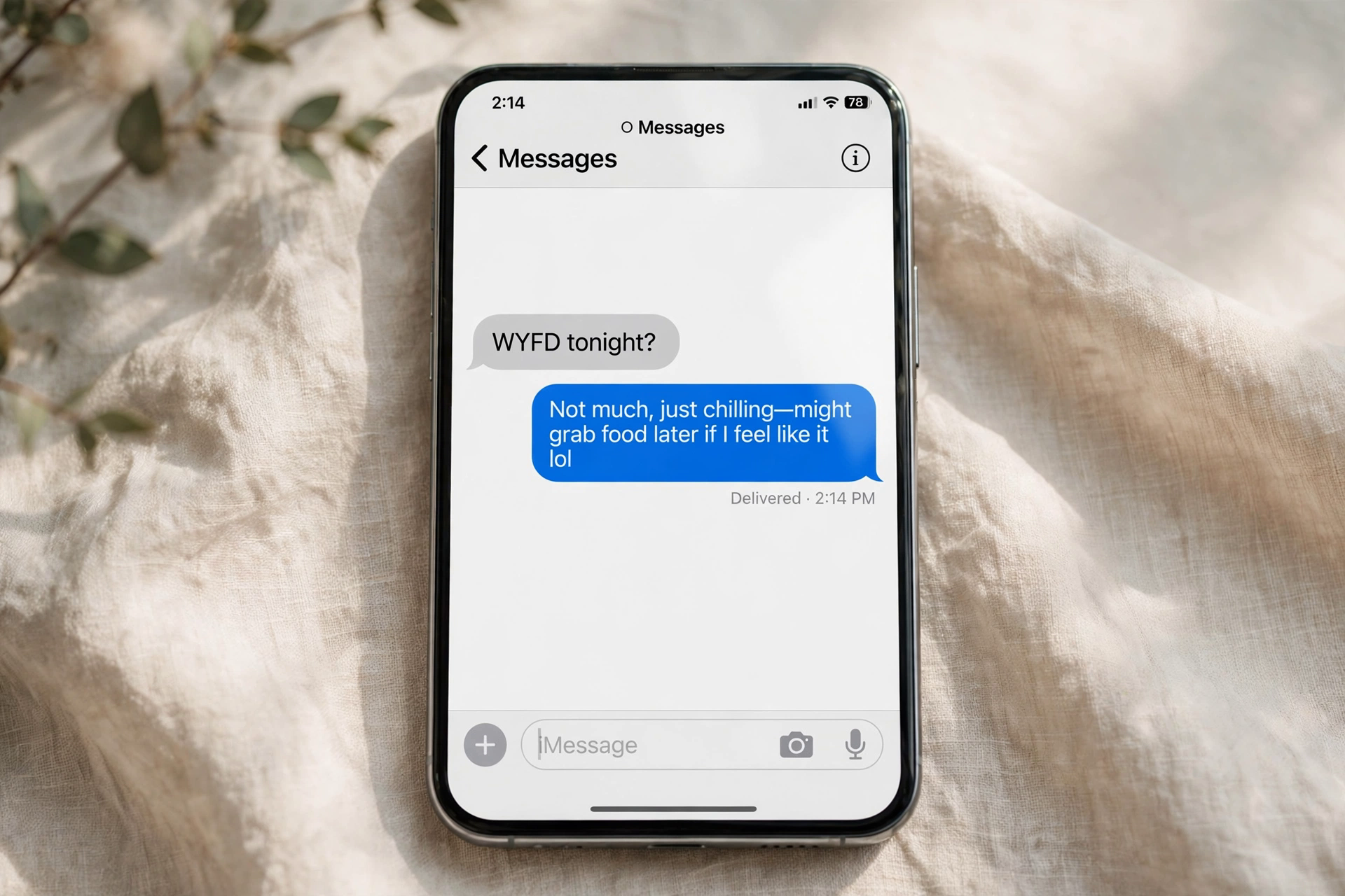 example chat using wyfd