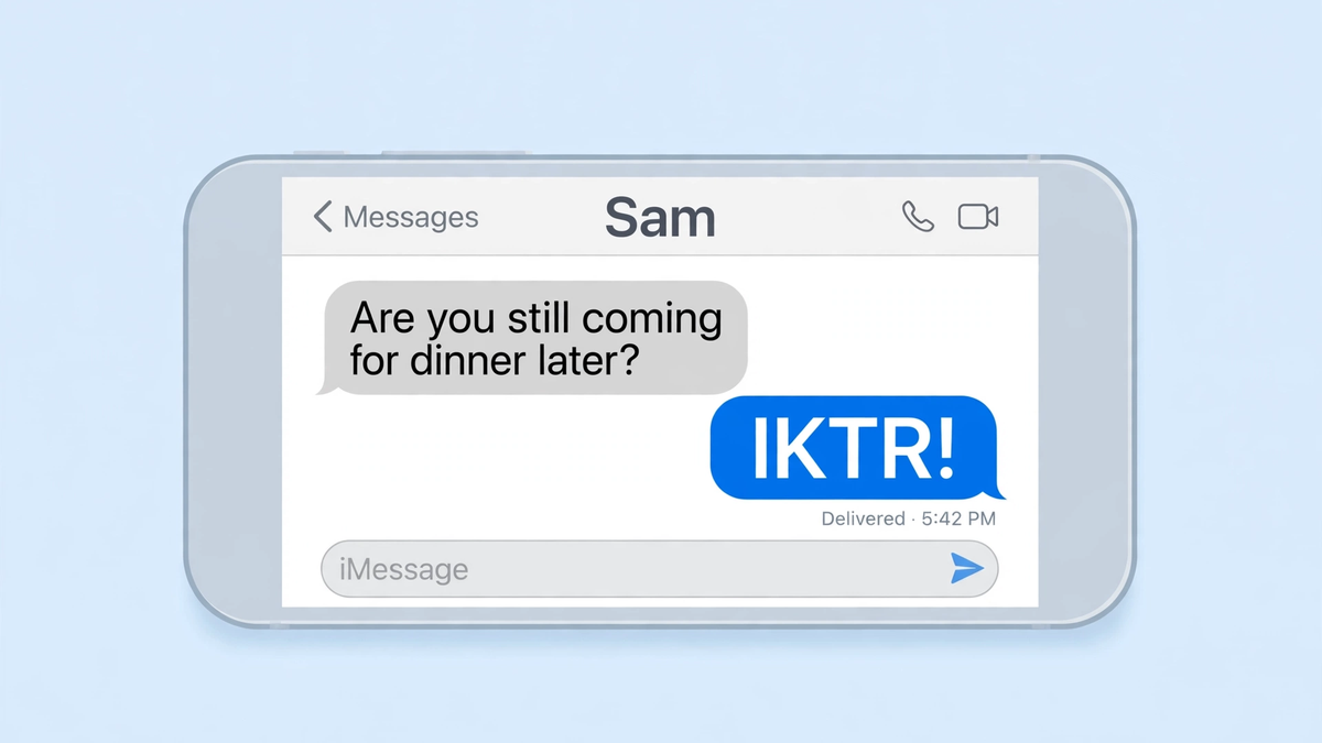 example chat conversation using iktr