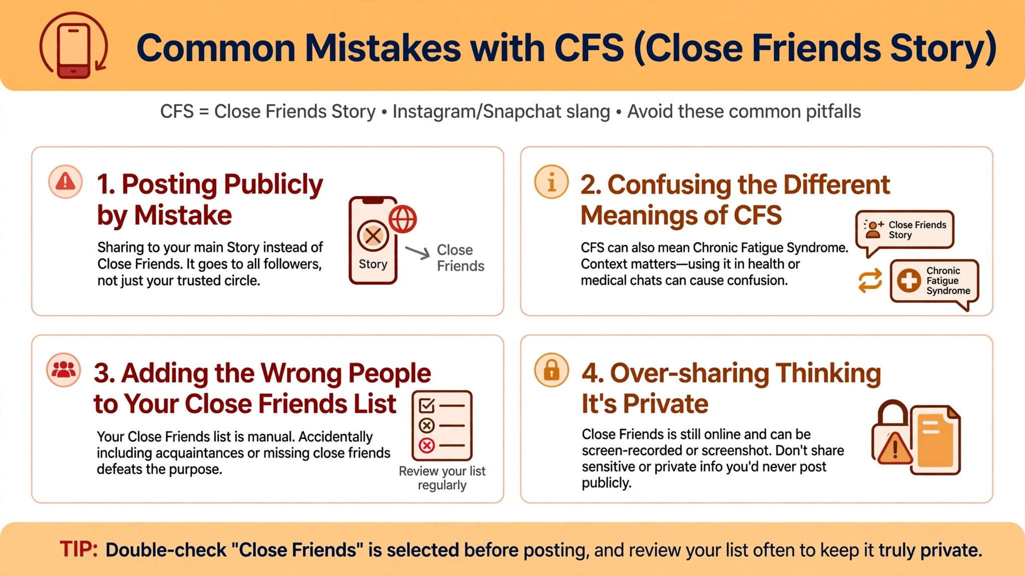 common cfs mistakes