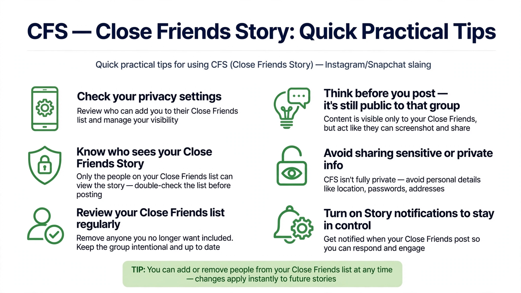 cfs quick tips