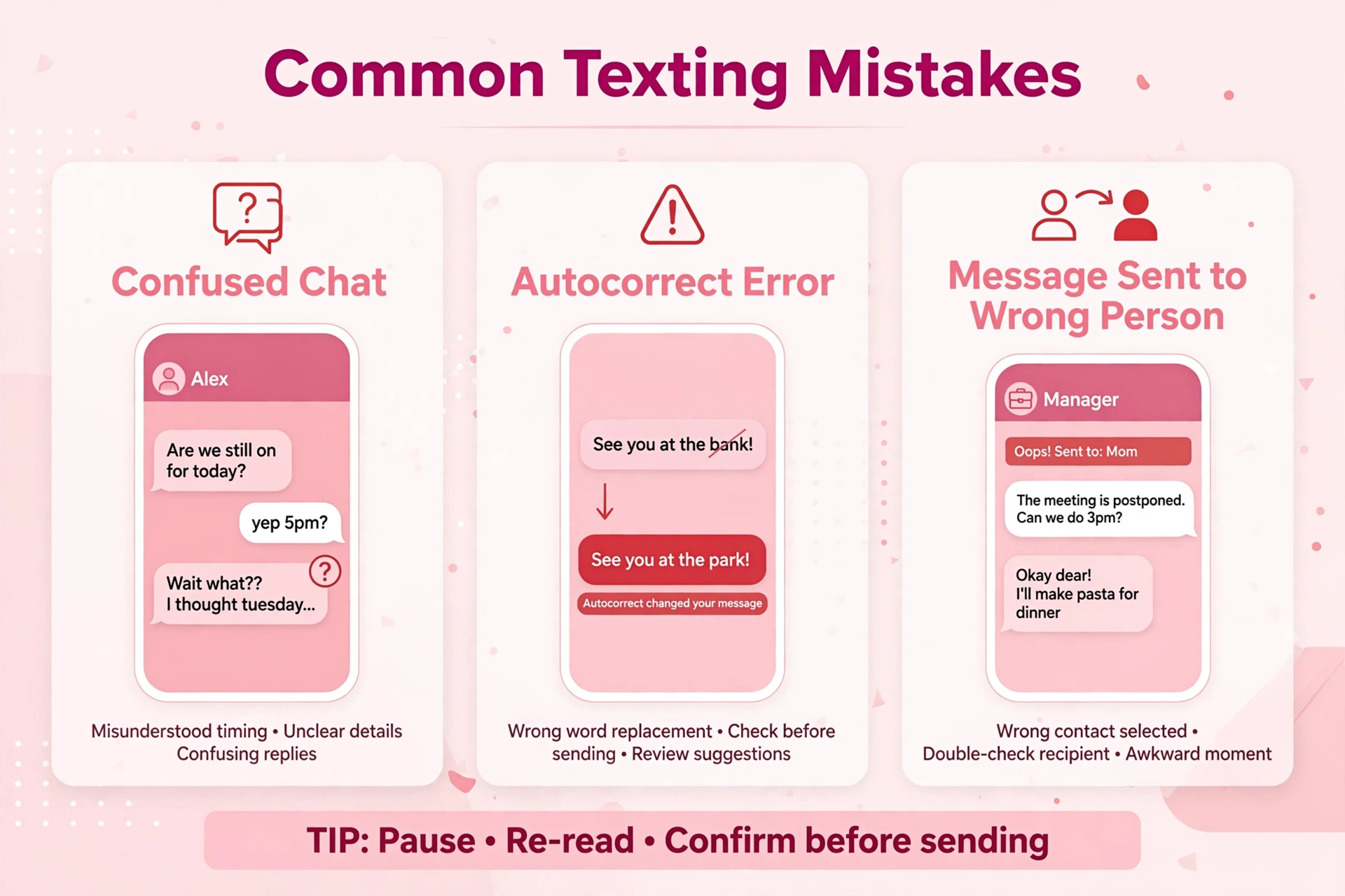 Common mistakes when using ILYSM