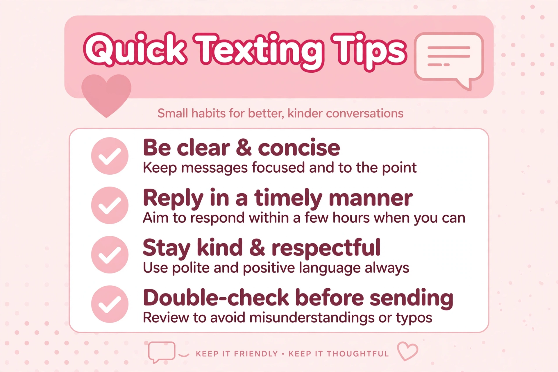 Quick tips for using ILYSM