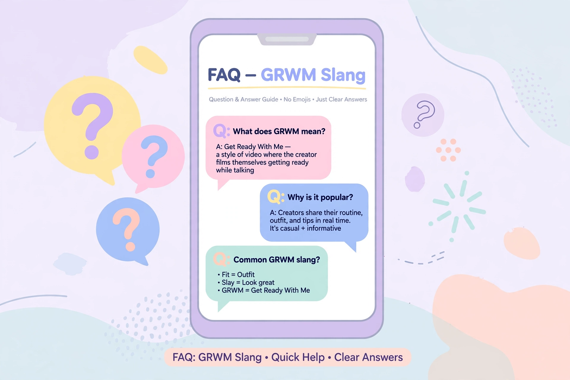 grwm faq concept