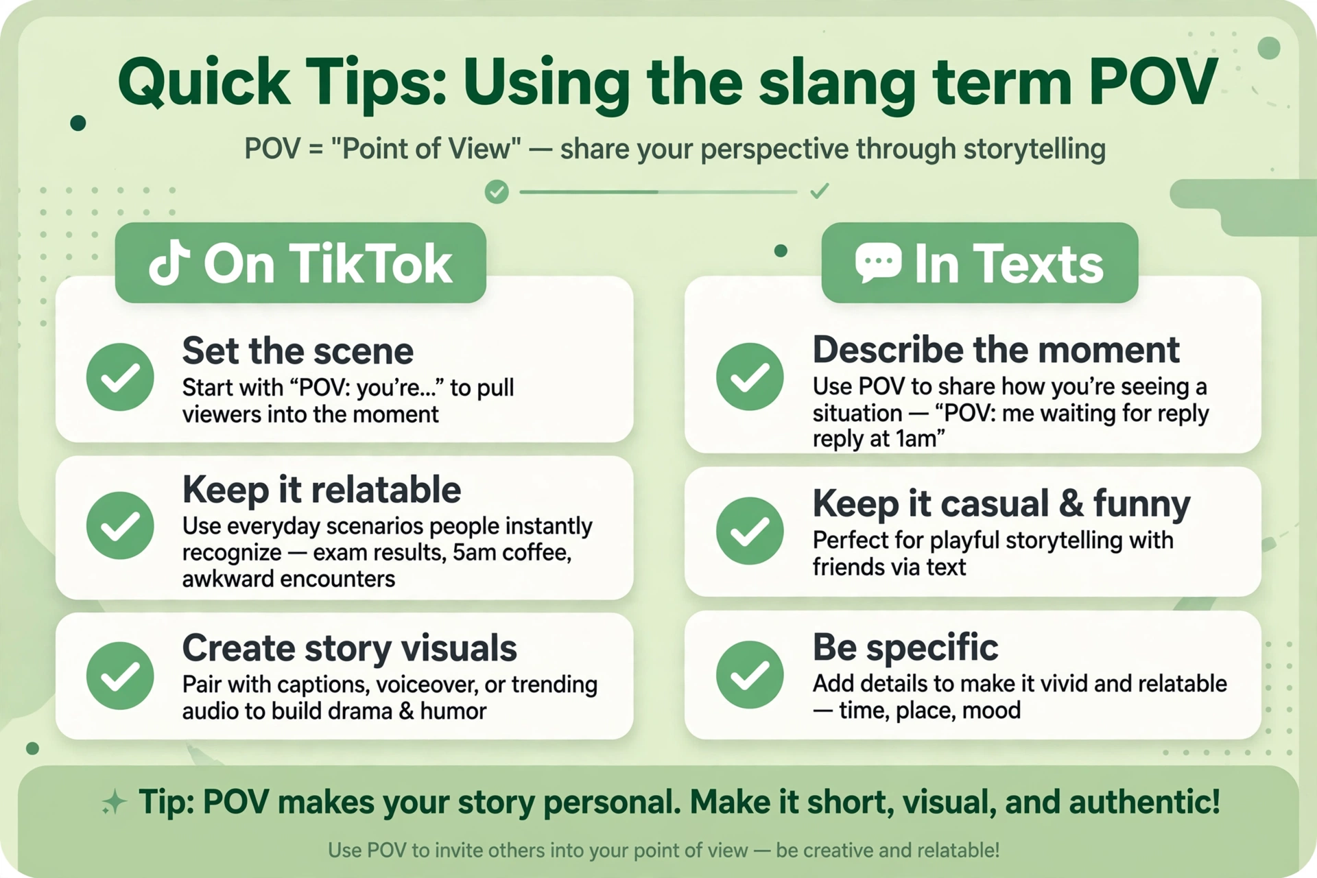 quick pov tips