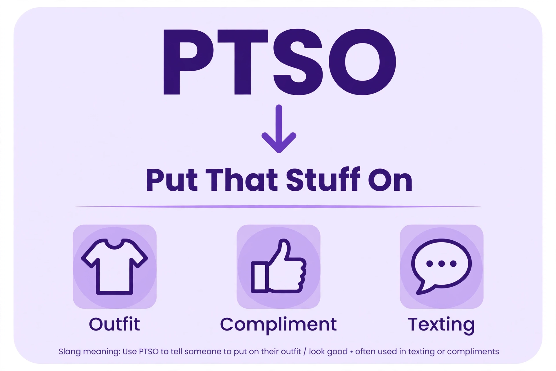 PTSO meaning in text infographic