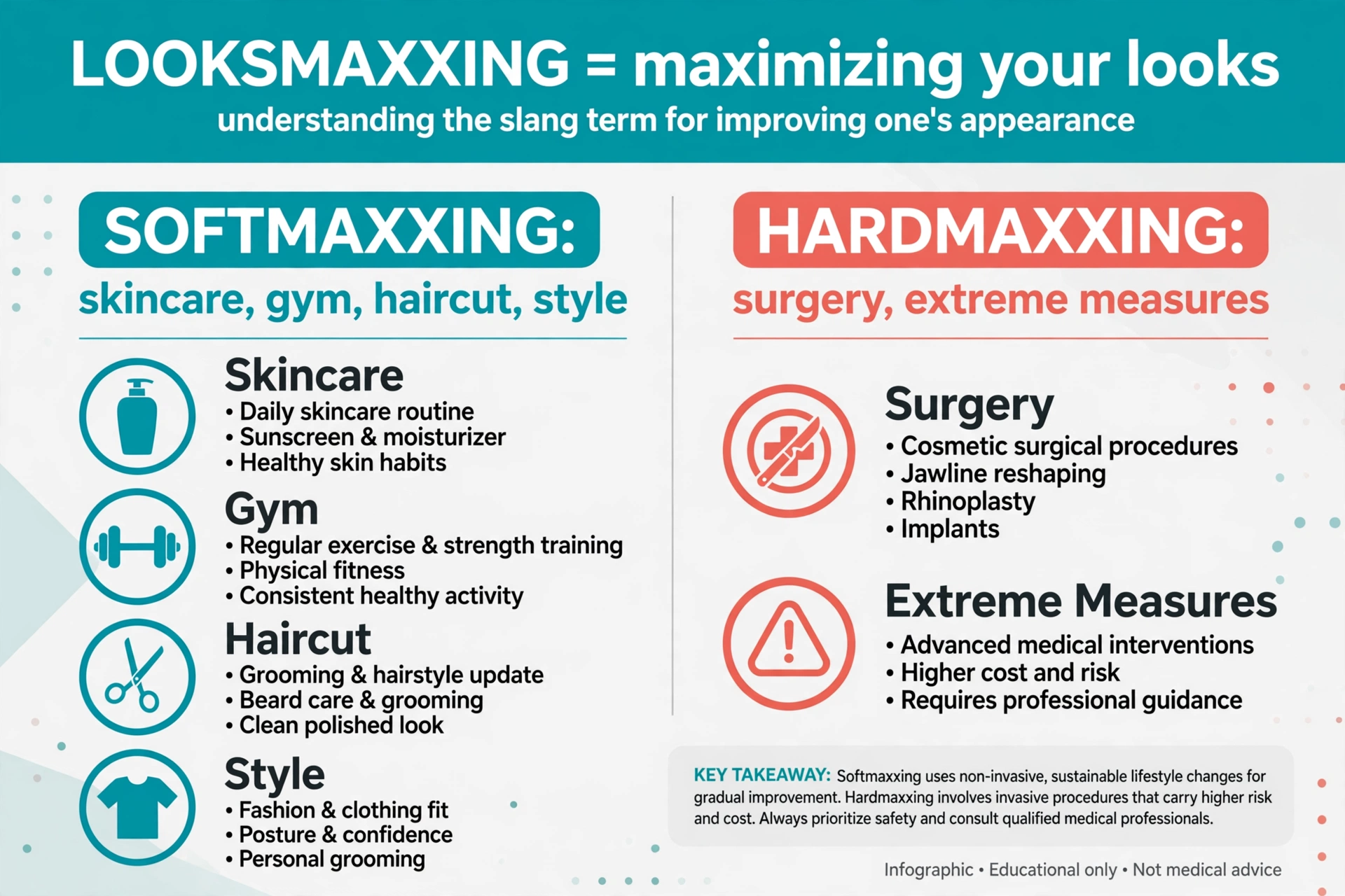 looksmaxxing meaning infographic