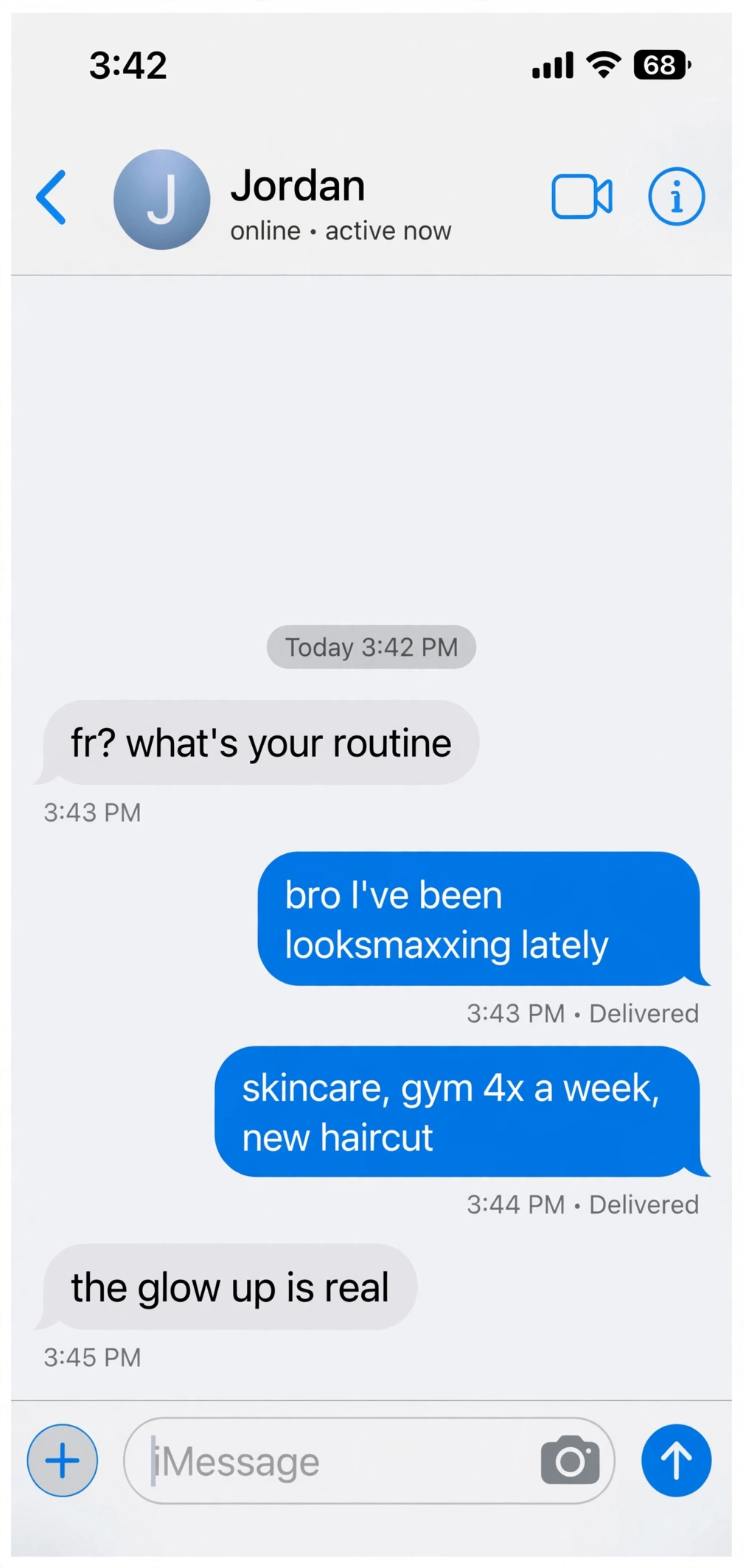 example chat using looksmaxxing