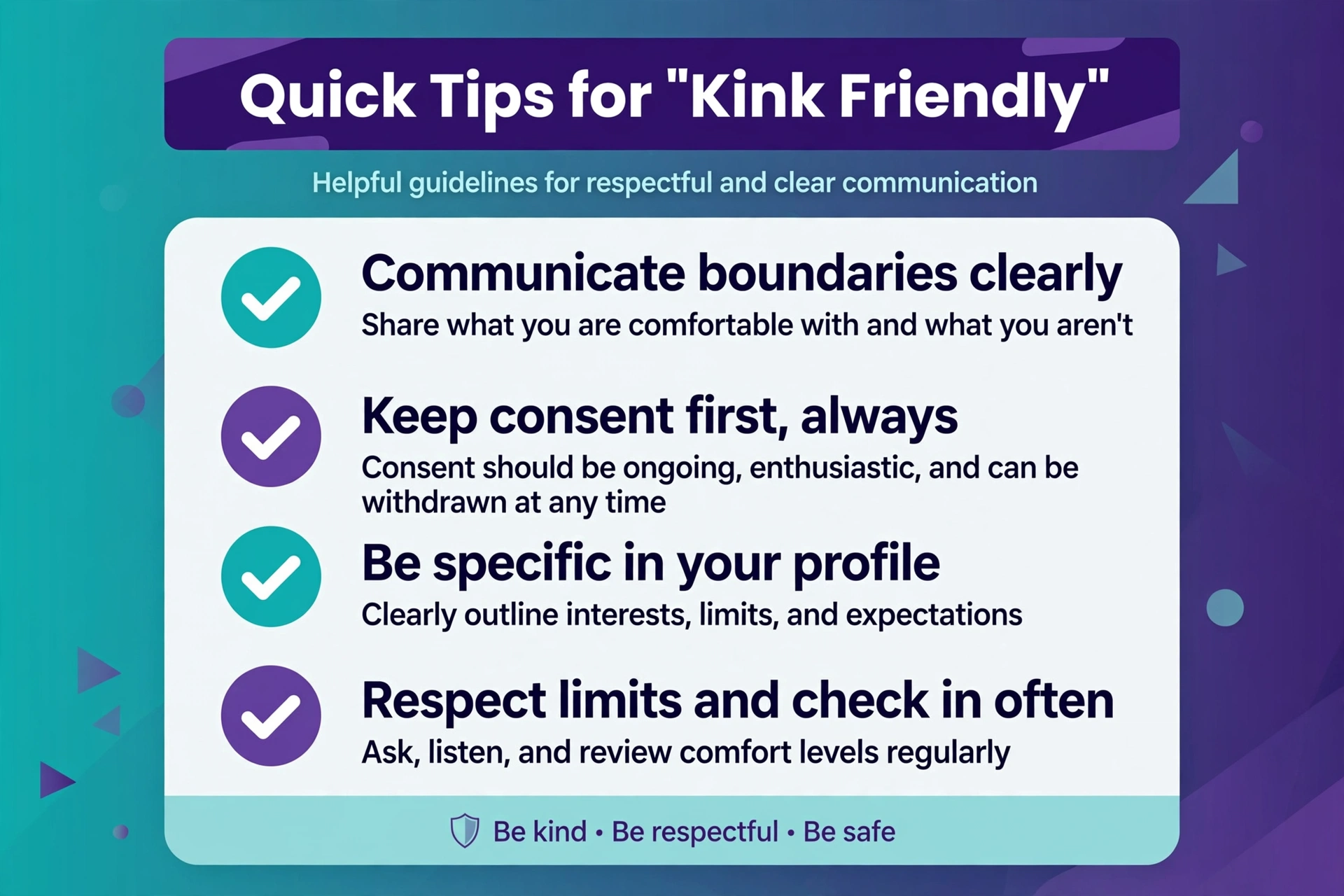 quick tips for kink friendly meaning