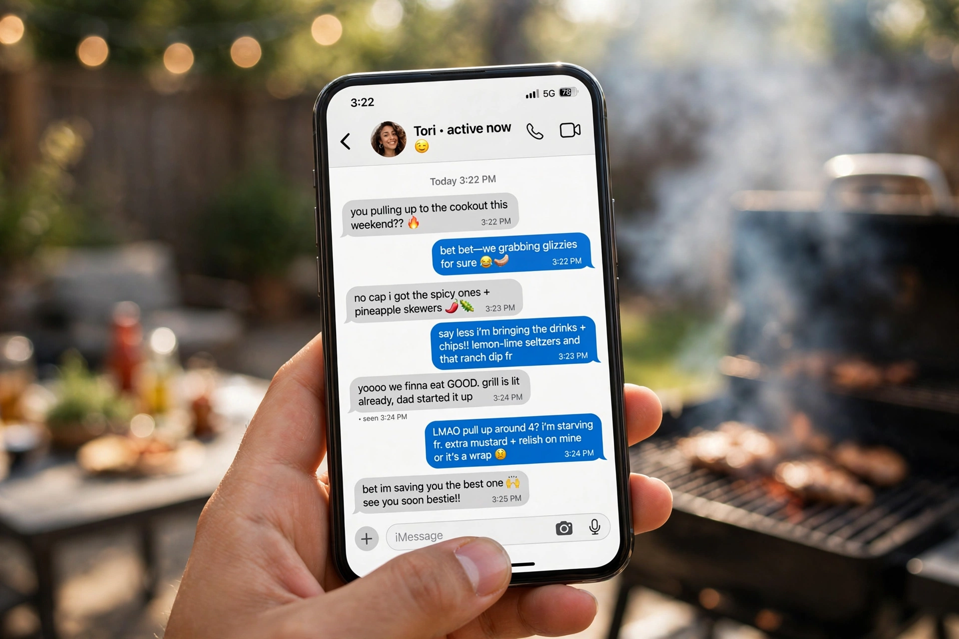example chat using glizzy