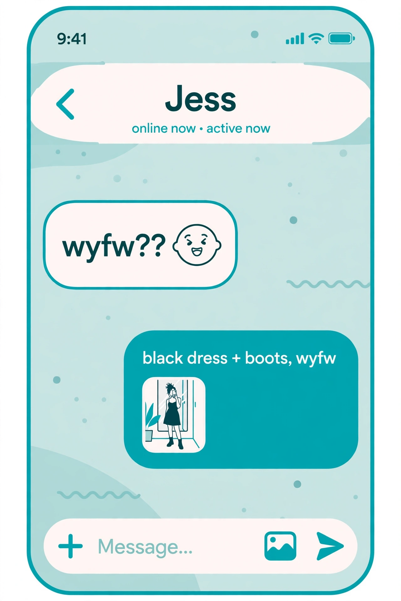 example chat using wyfw