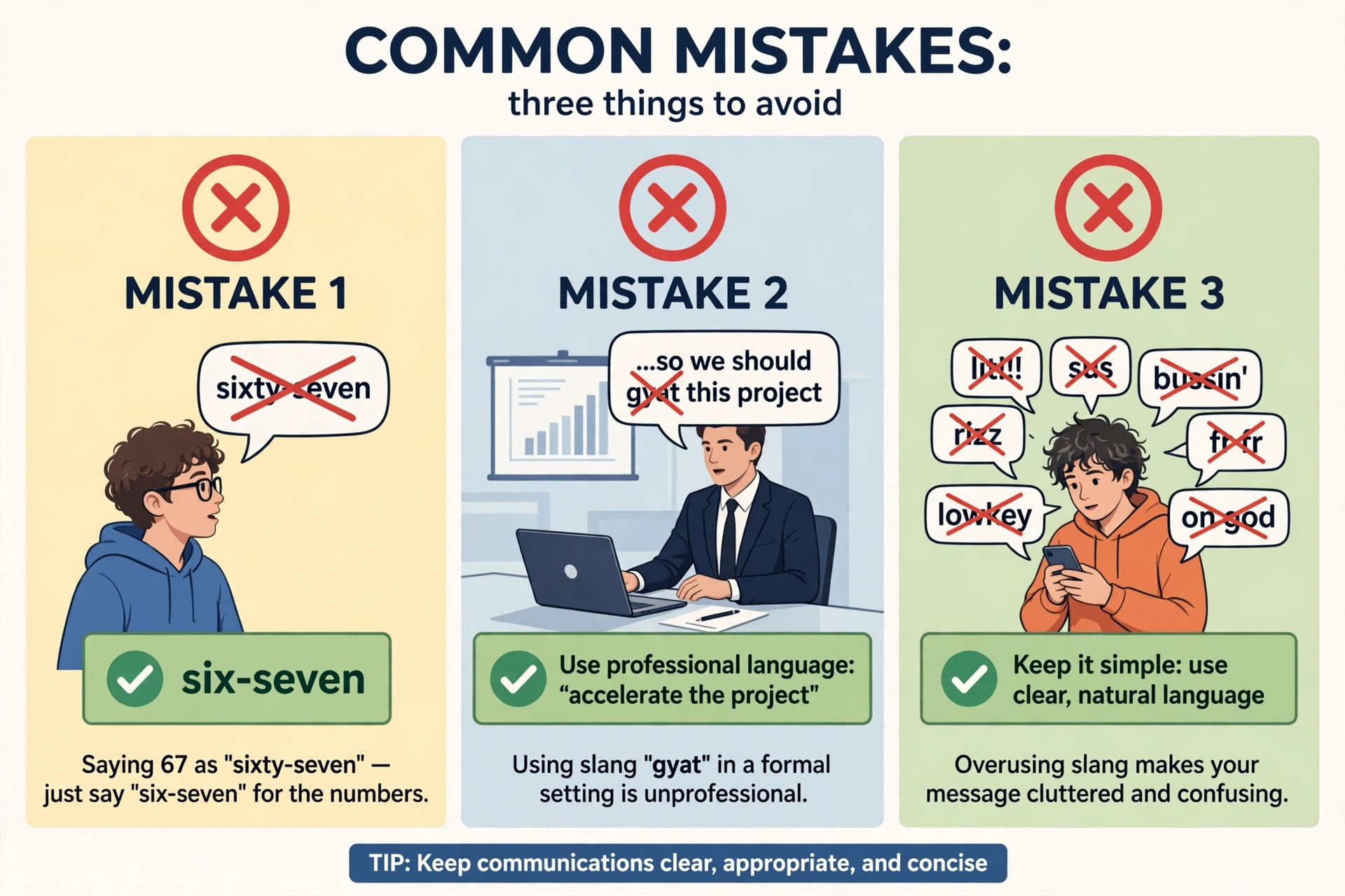 common mistakes using Gen Alpha slang
