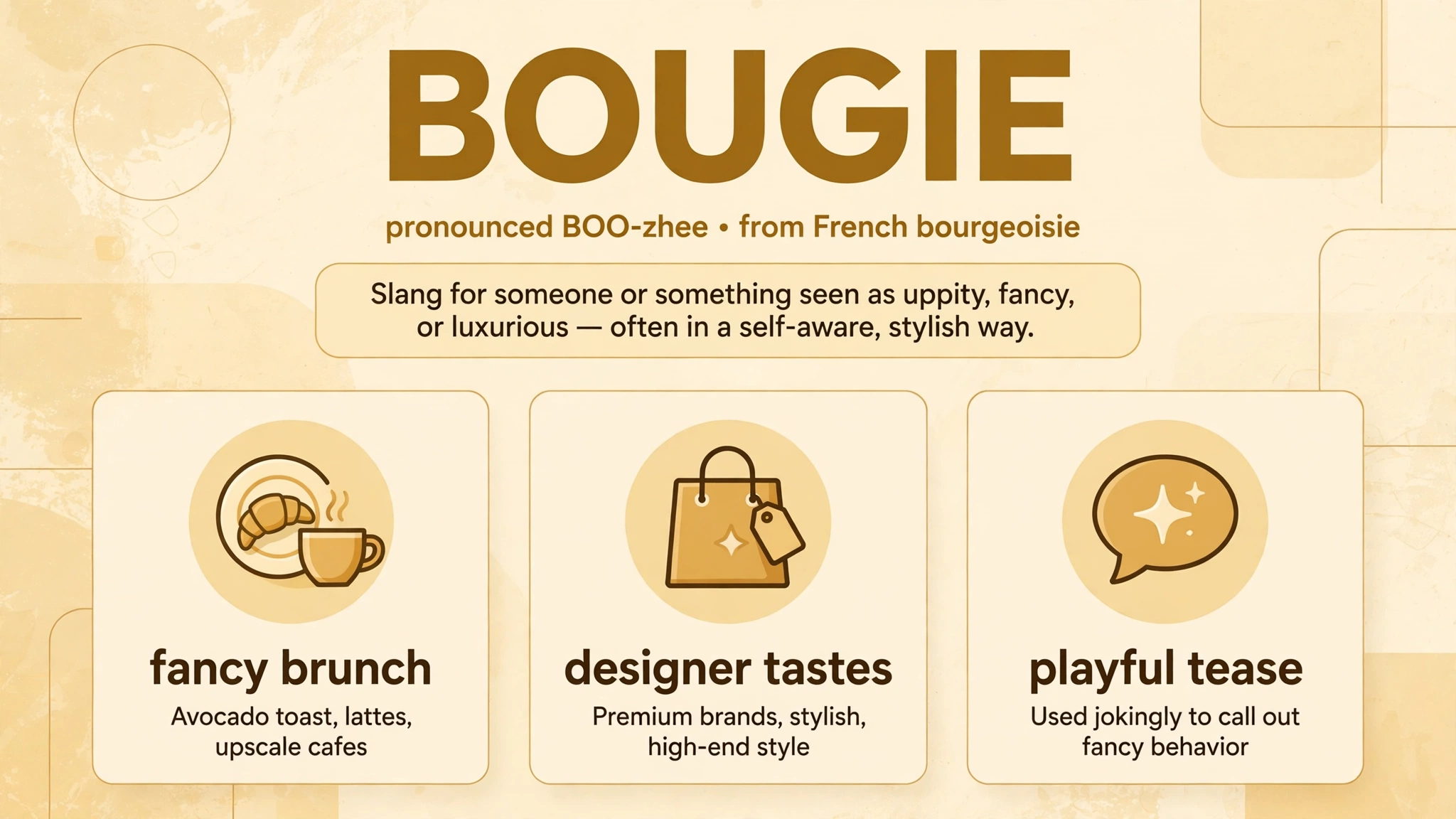 bougie slang infographic