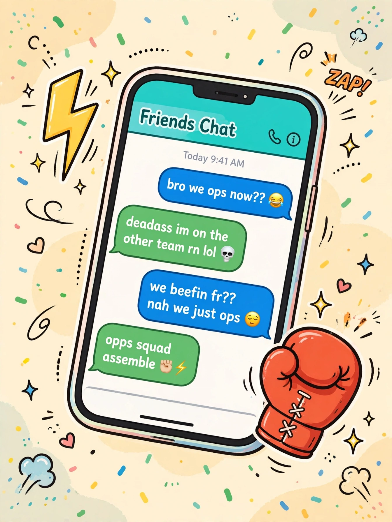 example chat using opp meaning slang