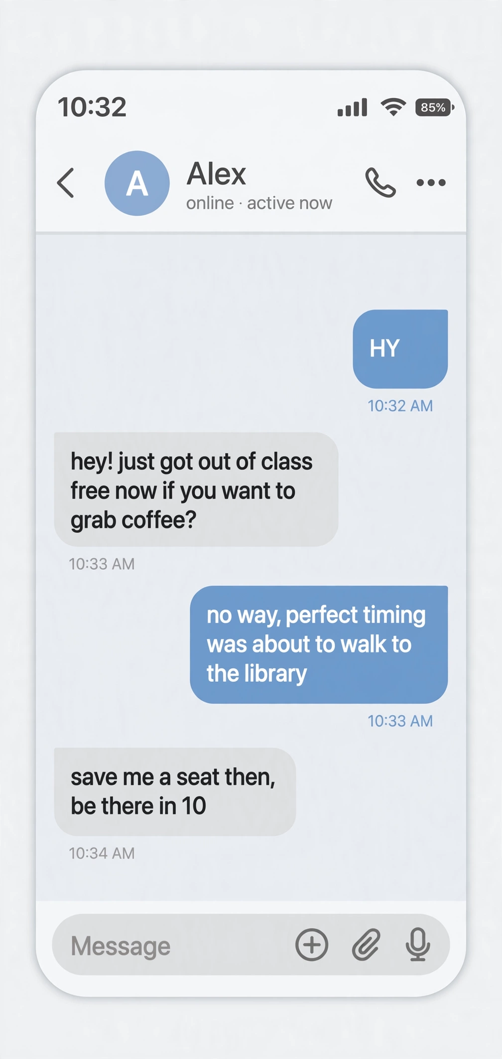 chat example using hy meaning