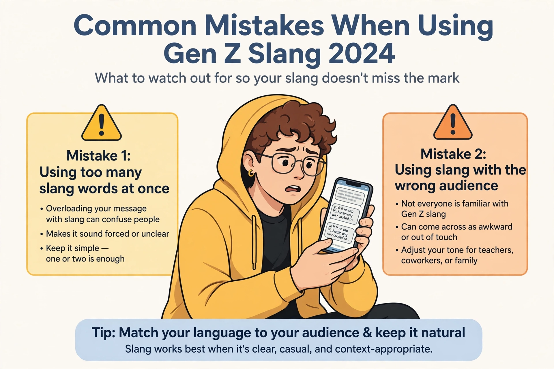 common mistakes when using gen z slang 2024